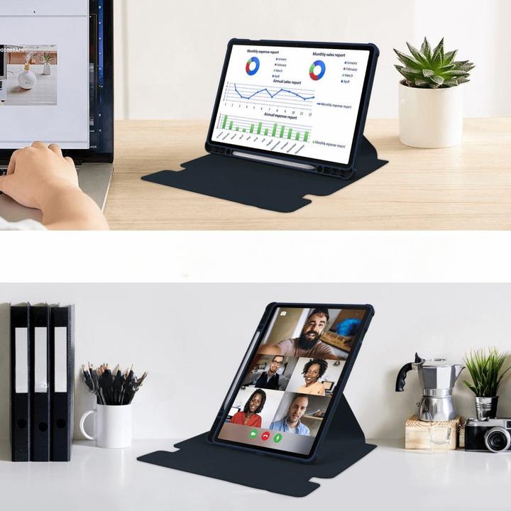 Produktbild Cover-Discount Galaxy Tab S9 FE+ - 360-Grad Tablet Hülle dunkelblau (Galaxy Tab S9 FE+)