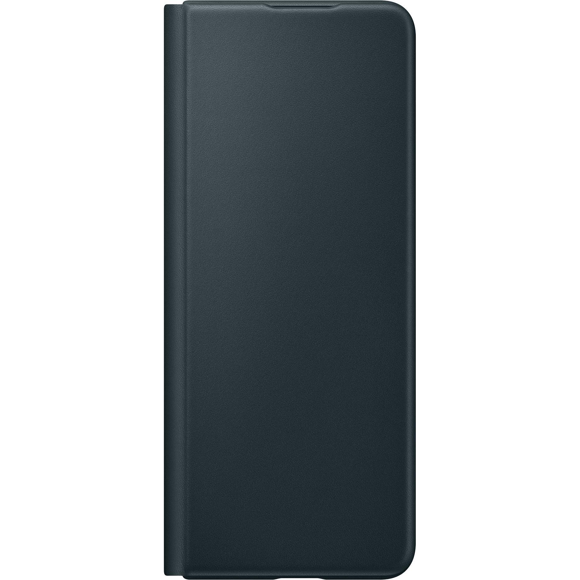 Samsung Leather Flip Cover (Samsung Galaxy Z Fold3), Smartphone Hülle, Grün