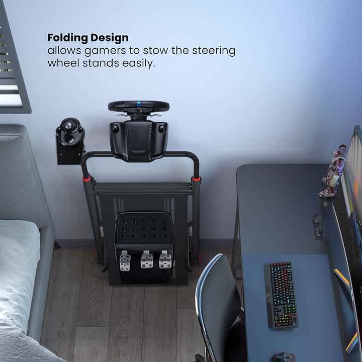 Produktbild Wiltec Lenkradständer klappbar Lenkrad Halterung Ständer Gaming Sim Racing Setup