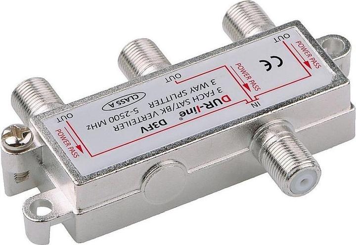 Actual product image Dur-Line D3FV, BK-SAT distributor 3-way, Unicable compatible (Terminal strips)