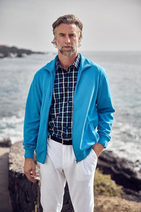 Produktbild Boston Park Sweatjacke, Rippsweat, Stehkragen, bis 84/86 (68)