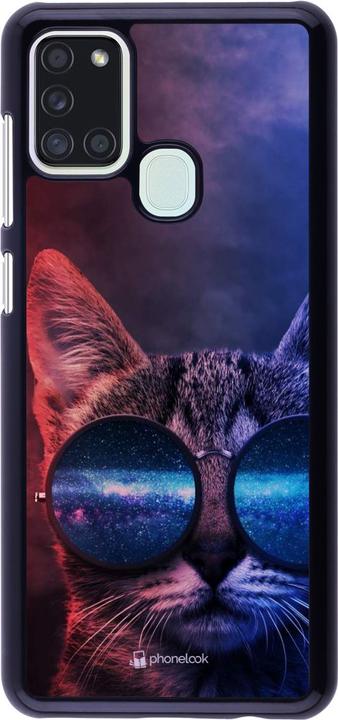 Produktbild PhoneLook Hülle Red Blue Cat Glasses (Samsung Galaxy A21s)
