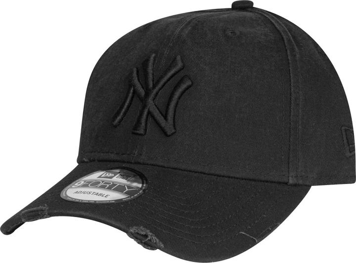 Actual product image New Era 9Forty Strapback Cap - Distressed Ny Yankees Black