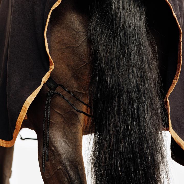Produktbild Fouganza Fleecedecke Basic Pferd/Pony schwarz (165 cm)