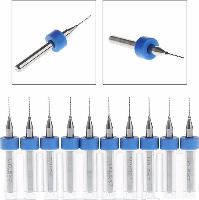Actual product image 3d-printerstore.ch 3DP Nozzle Cleaner / Drill 0.5mm 10 pieces (Blast pipe)