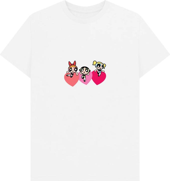 Image du produit The Powerpuff Girls - T-shirt TRIPLE HEART - Adulte (S)