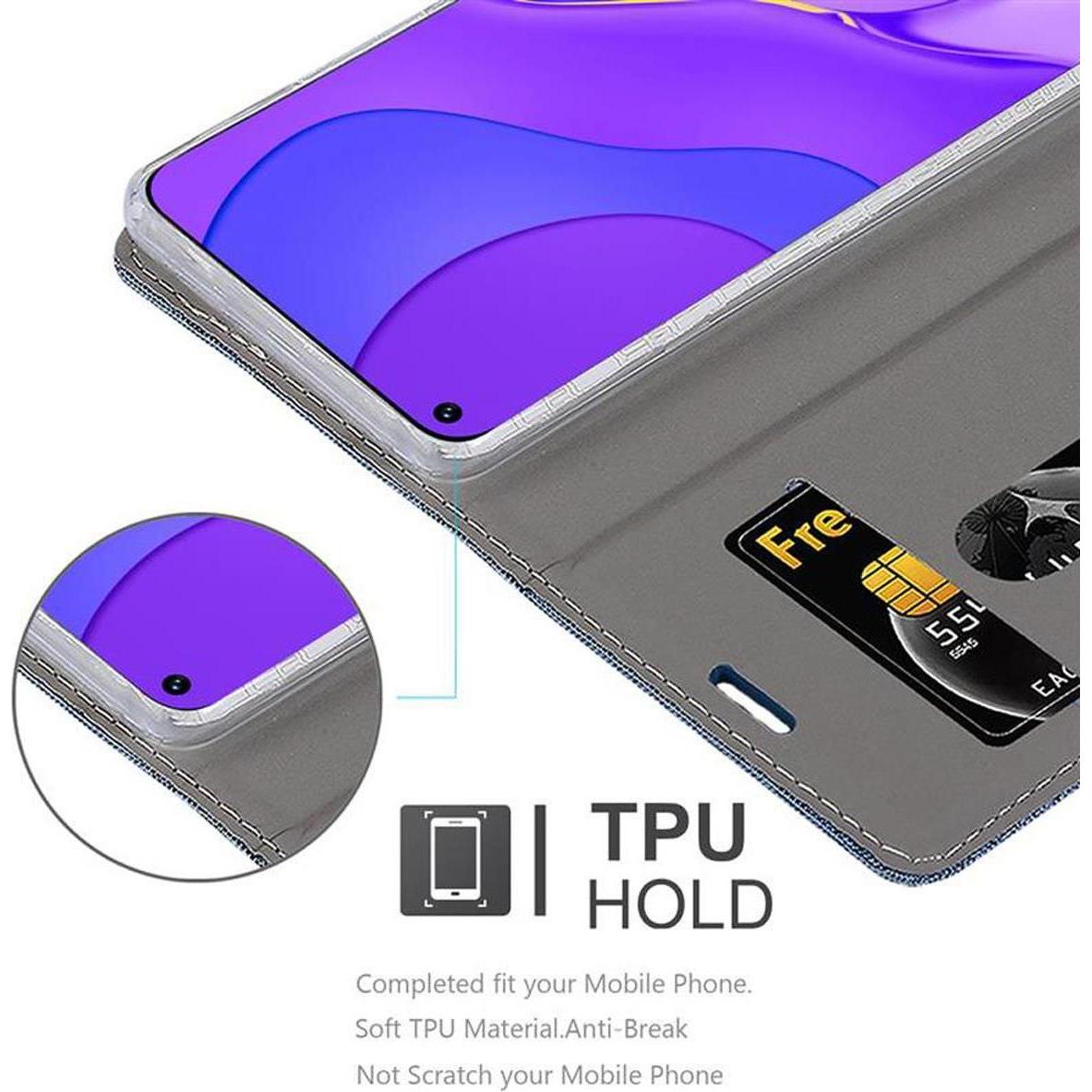 Thumbnail - Cadorabo Book Jeans Optik Cover (Huawei Nova 7 5G), Smartphone Hülle, Blau