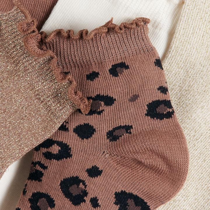 Actual product image La Redoute Collections 5er-Pack einfarbige Socken mit Leopardenmuster (5-pack, 27, 30)