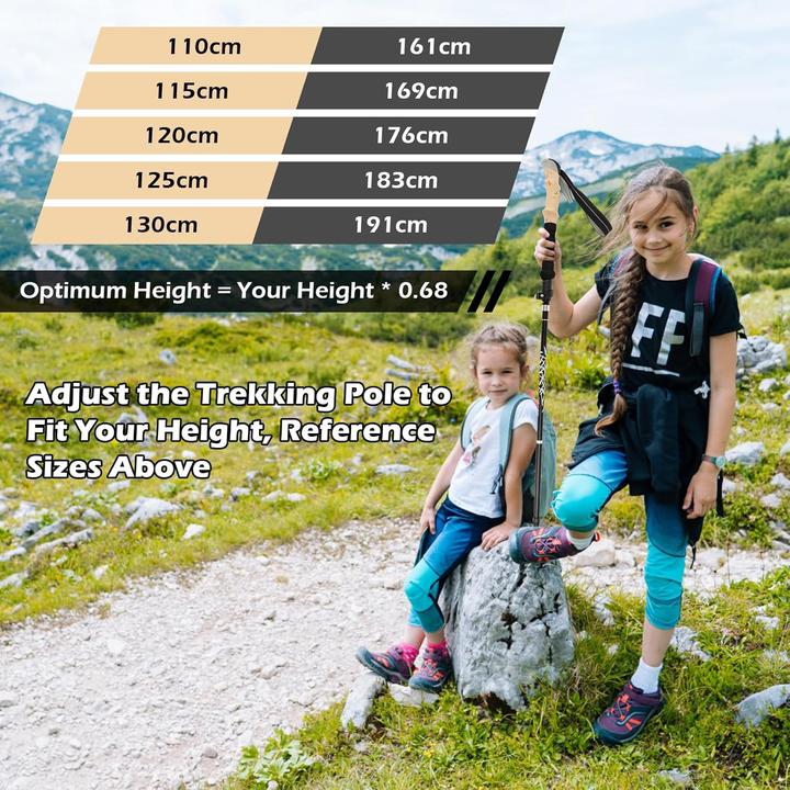 Produktbild Kuofany Klappbare Trekkingstöcke (130 cm)