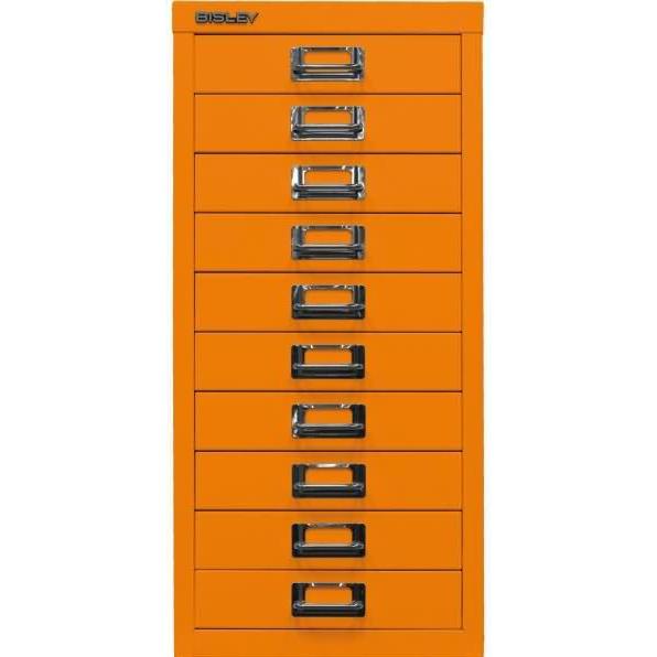 Thumbnail - Bisley, Aktenschrank, MultiDrawer™ L2910 Schubladenschrank orange 10 Schubladen 27,8 x 38,0 x 59,0 cm