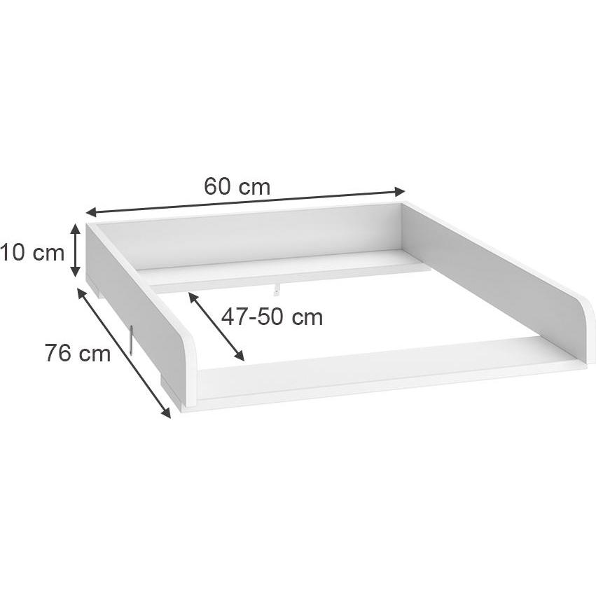Thumbnail - Vichy Wickelaufsatz Wicko, Weiss, 60 x 76 cm