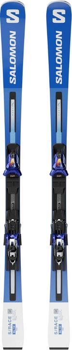 Salomon Ski S/Race SL 12 Blue White + P I12 GW BR RACE-165 cm (165 cm, Con attacco)