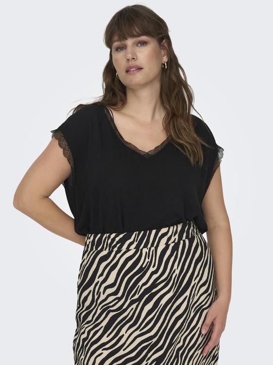 Immagine prodotto Only Camicetta curvy con scollo a V e maniche corte (44)
