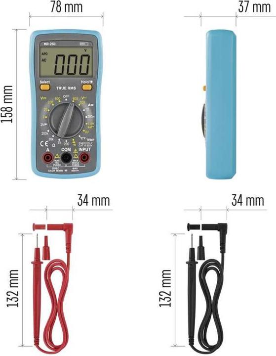 Produktbild Emos Multimeter MD-230 (Hand-Multimeter)