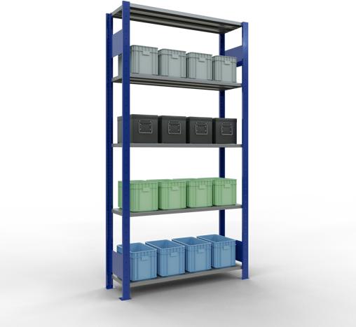 Actual product image Schulte Lagertechnik MULTIplus85 basic racking system with length ledgers