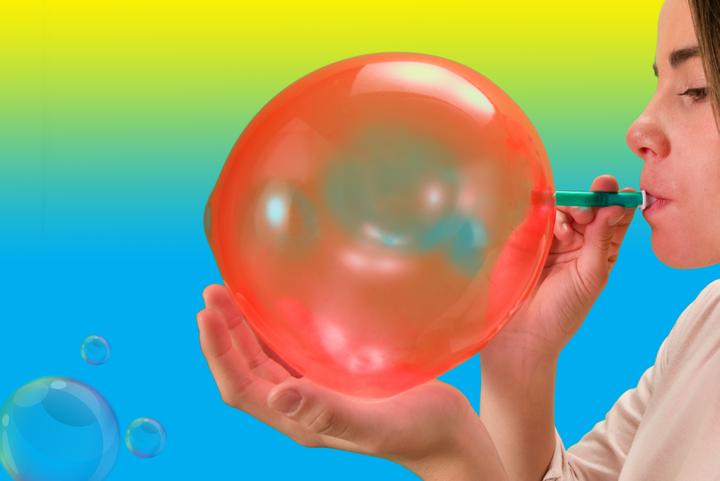 Actual product image Fun Promotion Super Elastic Bubble Plastic