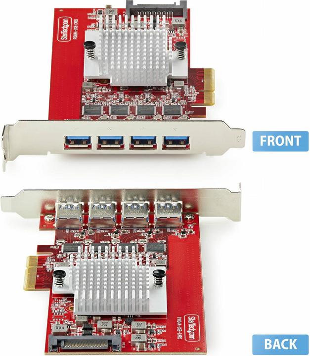 Productafbeelding StarTech 4-PORT USB-A 10GBPS PCIE CARD. NMS NS INT