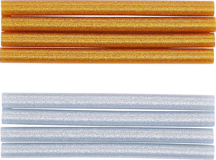 Produktbild BGS Heissklebe-Patronen gold-/silber-metallic Ø 11 mm, 150 mm 8-tlg.