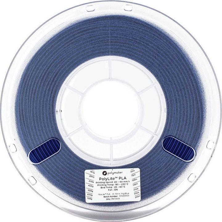 Actual product image Polymaker PolyLite PLA - Blue - 2.85mm (PLA, 2.85 mm, 1000 g)