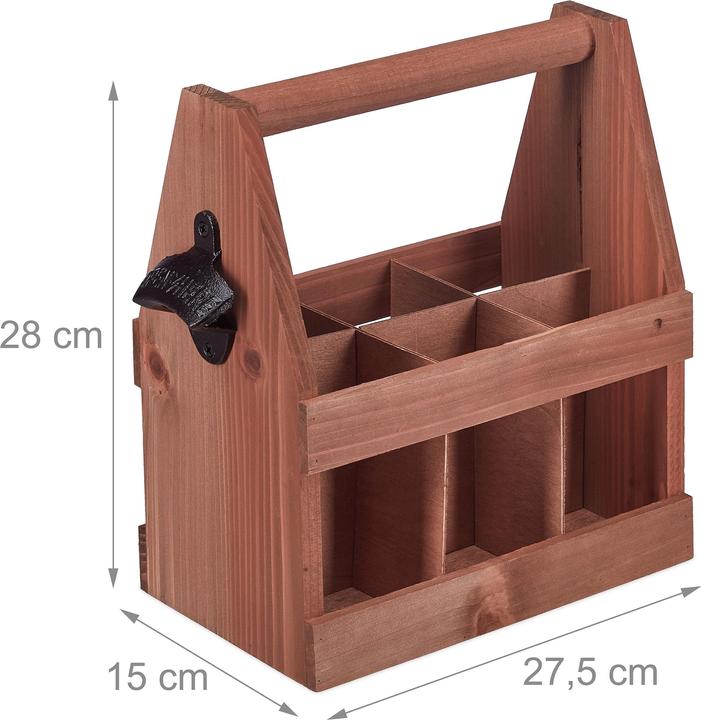 Image du produit Relaxdays Porte-bière (1 x, 27.5 x 15 x 28 cm)