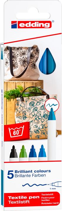 Image du produit Edding Marqueurs pour textiles 4600 (5 x)