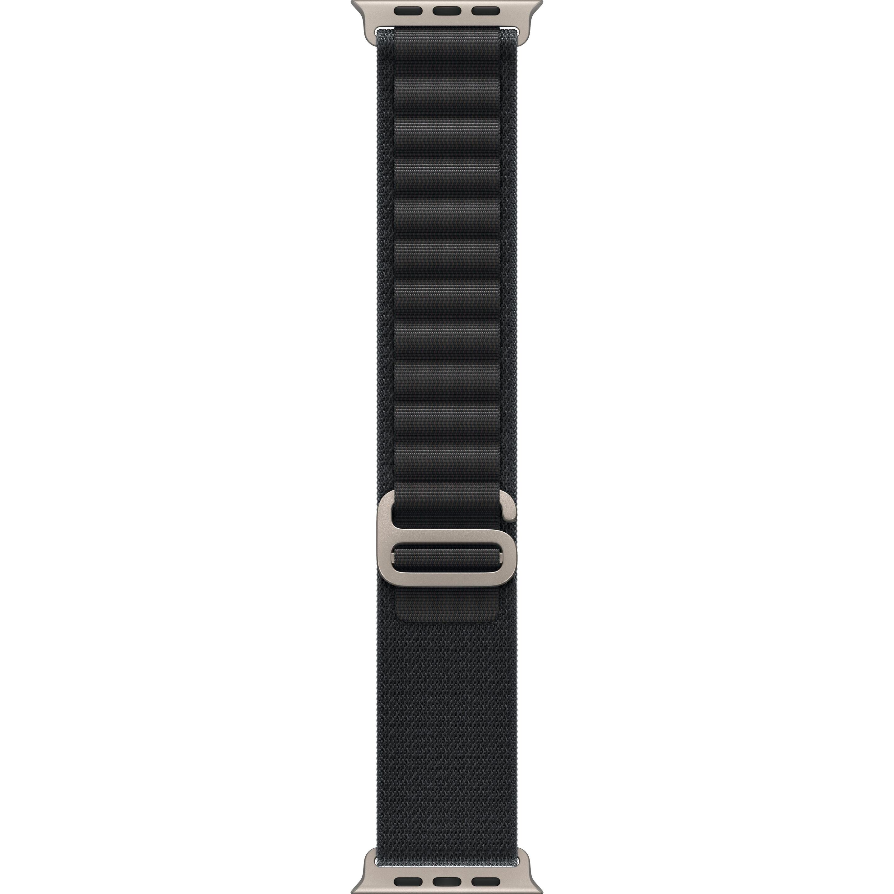 Apple Alpine Loop (49 mm, 100% recycelter Polyester, 100 % recyceltes Elastan), Uhrenarmband, Schwar