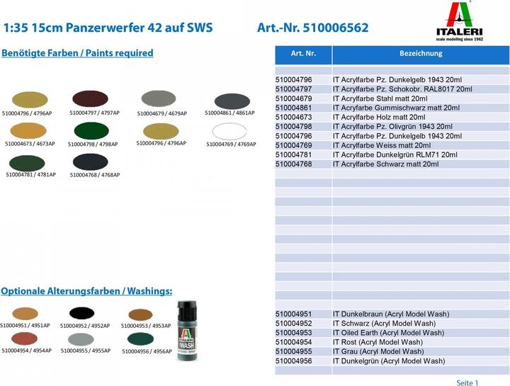Produktbild 1:35 15cm Panzerwerfer 42 auf SWS
