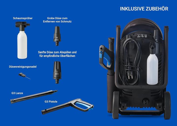 Image du produit Nilfisk Core 150-10 PowerControl EU Nettoyeur haute pression vertical électrique 468 l/h 2000 W bleu (Fonctionnement sur secteur)