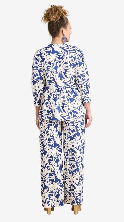 Actual product image Envie de Fraise Weite Umstandshose mit Blumenprint, hoher Bund (40)
