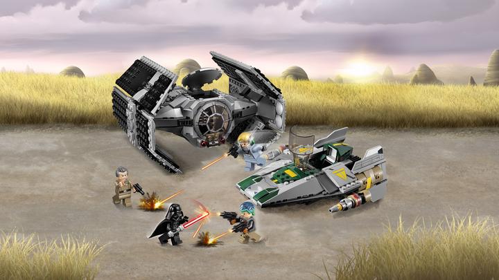 Produktbild LEGO Star Wars Vader's TIE Advanced vs. A-Wing Starfigh (75150, LEGO Star Wars)