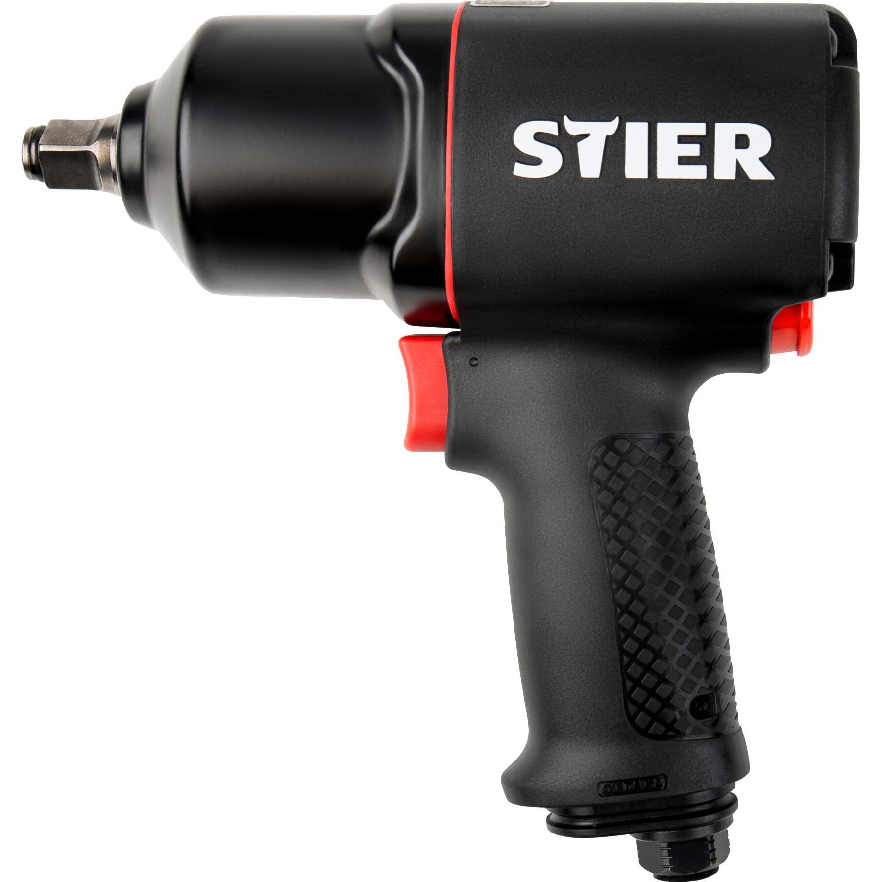 Stier, Bohrmaschine + Akkuschrauber, Schlagschrauber 17-BS, 1/2" Antrieb max. Lösemoment: 1.756 Nm (Druckluft)
