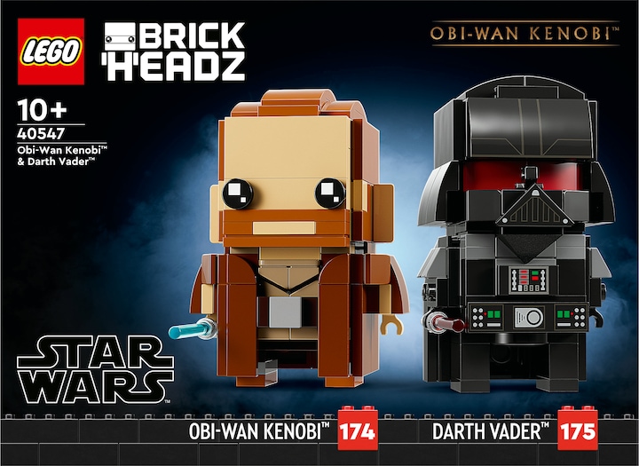 Immagine prodotto LEGO BrickHeadz - Obi-Wan Kenobi e Darth Vader (40547, LEGO Brickheadz)