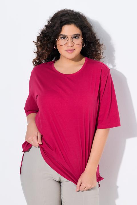 Produktbild Ulla Popken T-Shirt, Rundhalsausschnitt, Relaxed, Halbarm (68)