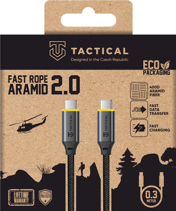 Produktbild Tactical Fast Rope Aramid 2.0 Cable USB-C/USB-C 0,3 m (0.30 m, USB 2.0)