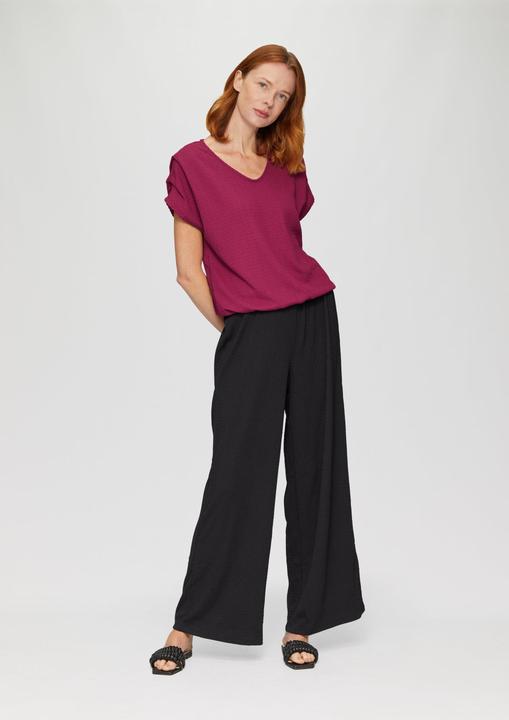 Produktbild S.Oliver T-Shirt Crinkle-Shirt mit Falten-Detail am Ärmel (32)