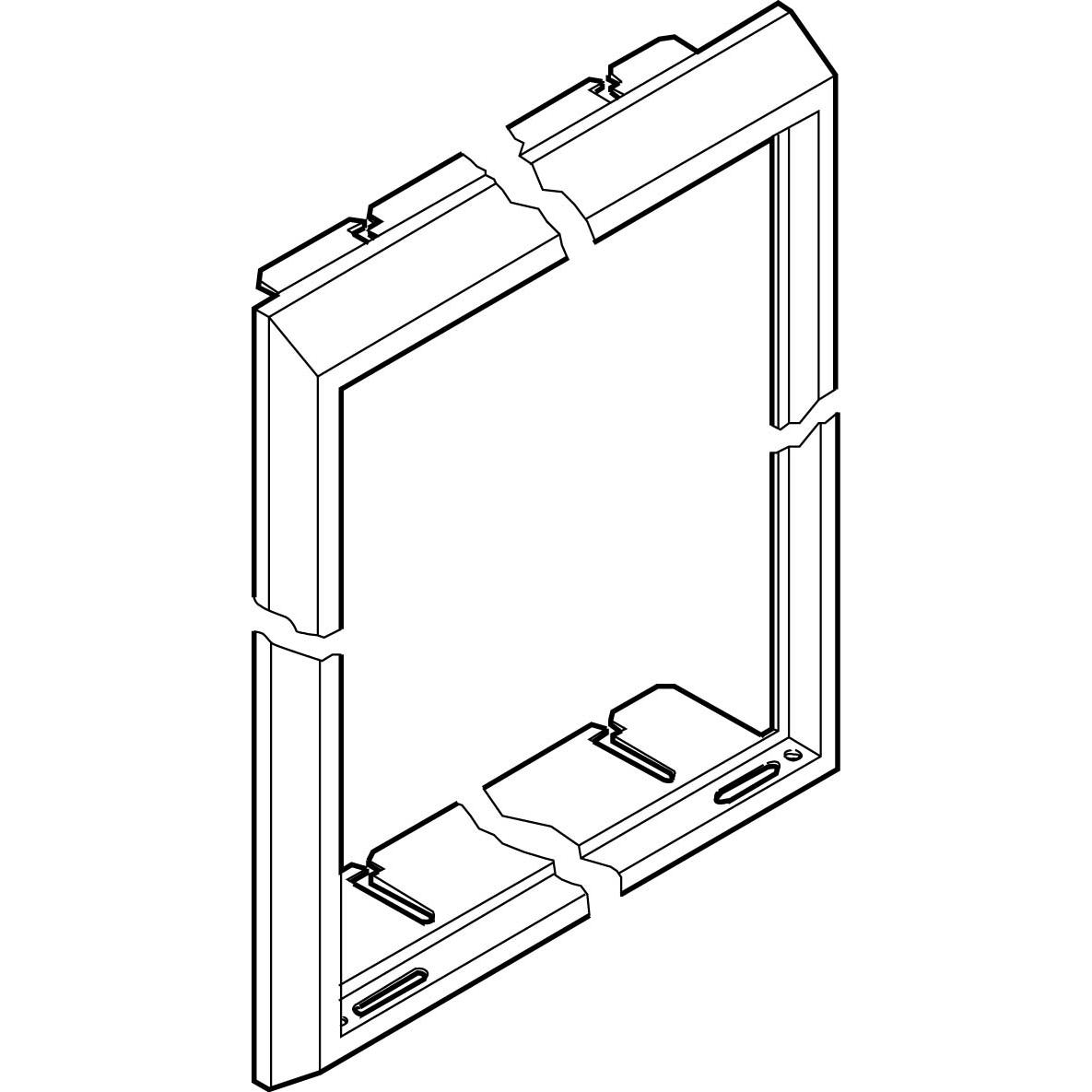 ABN, Verteilerschrank Zubehör, Blendrahmen für S45 GBR45