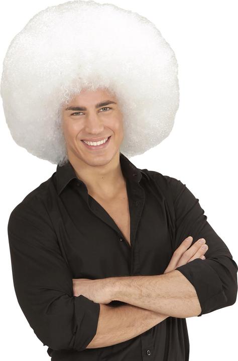 Actual product image Widmann Fuzzy head wig white - fancy dress wig carnival