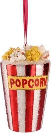 Produktbild CreaDiva Weihnachtskugel - Hänger Popcorn, rot weiss (1 -teilig)