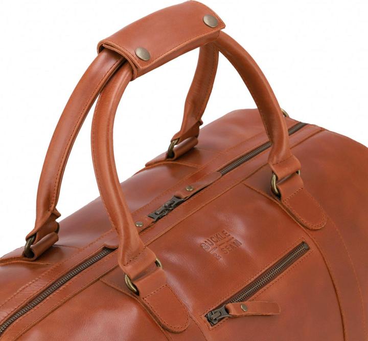 Immagine prodotto Buckle & Seam Weekender in pelle Willow Cognac / (37 l)