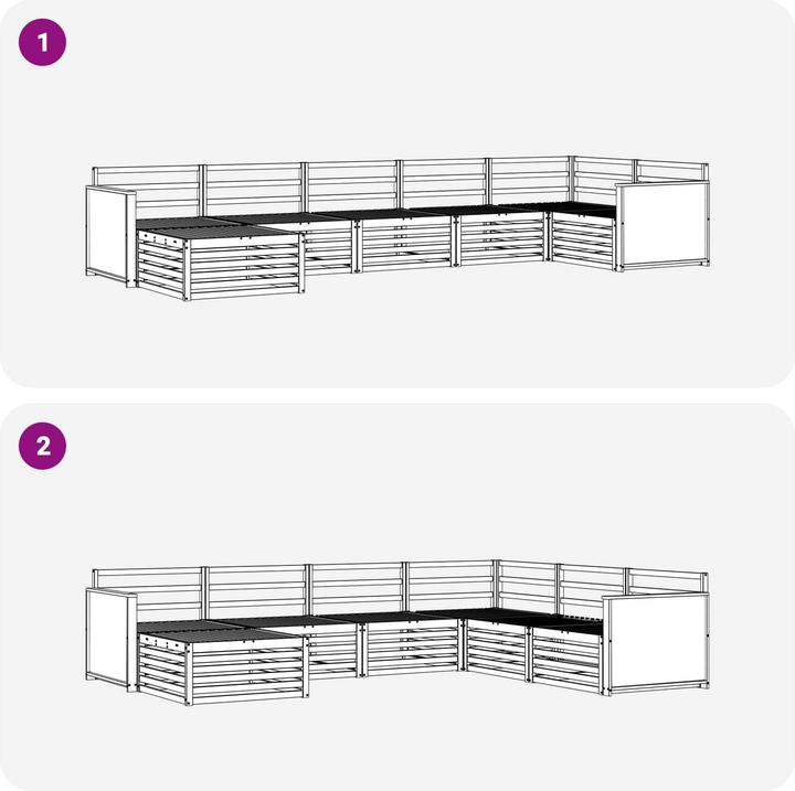 Produktbild vidaXL Outdoor-Sofa