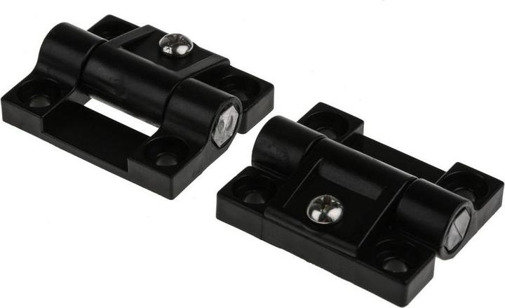 RS PRO Black adj friction hinge,43x36.5x6mm