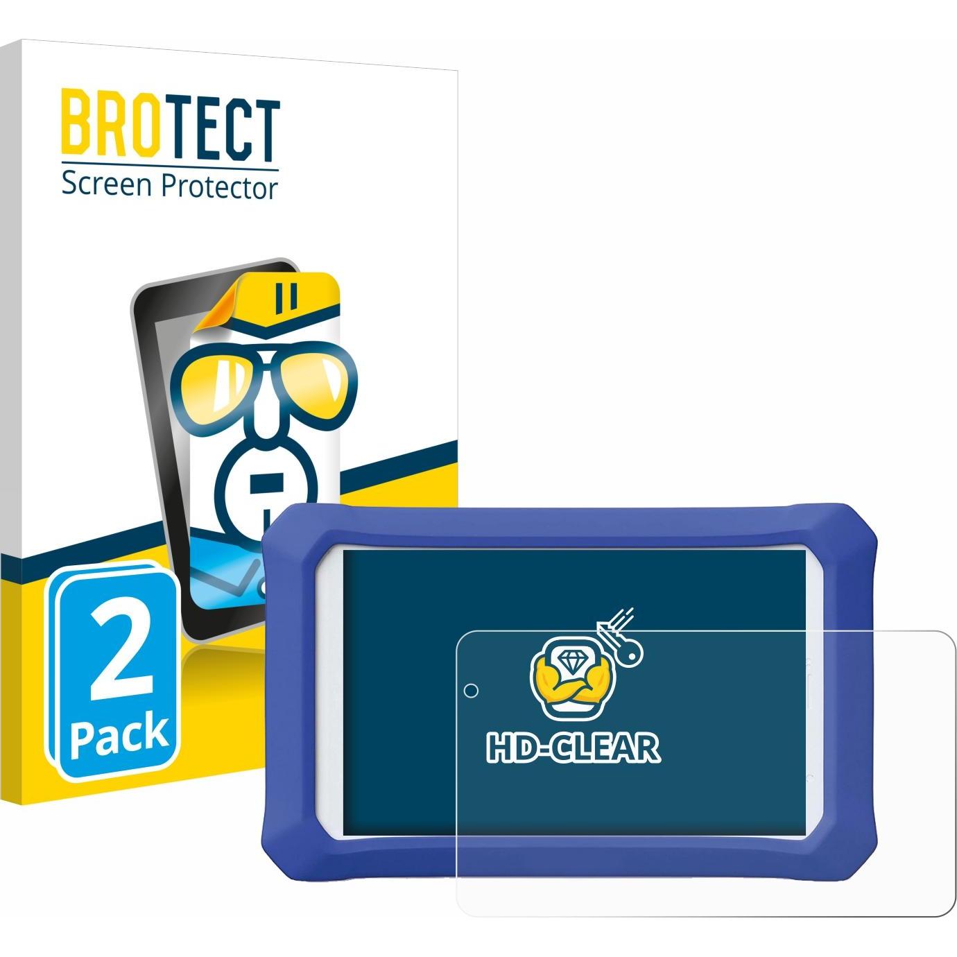 BROTECT Schutzfolie Displayschutz Klar (2 Stück, Clempad X Revolution), Tablet Schutzfolie
