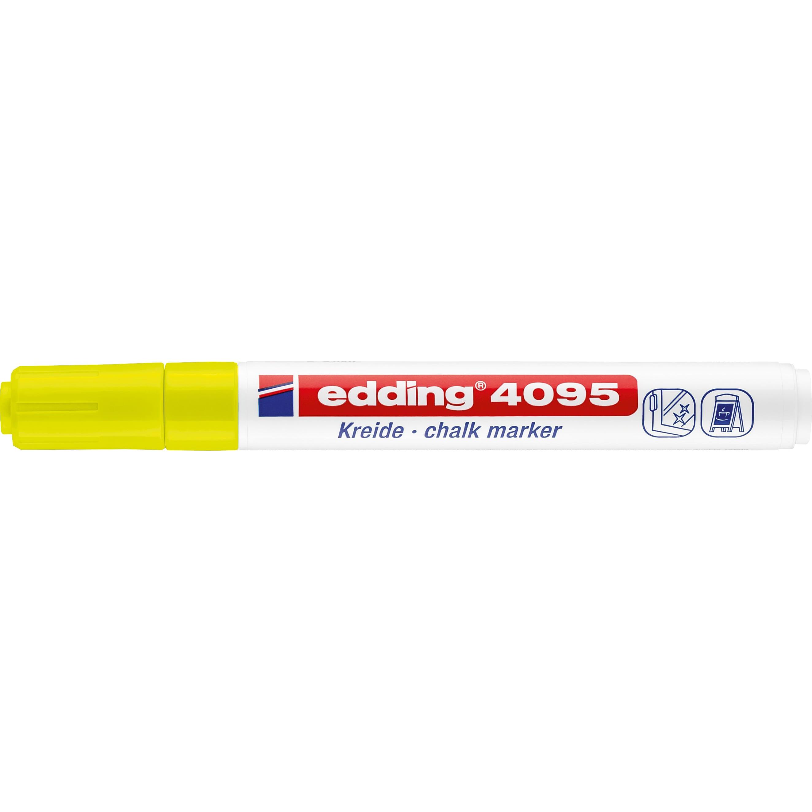 Thumbnail - 10x Edding, Marker, 4095 Window Marker (Gelb, 3 mm, 10 x)
