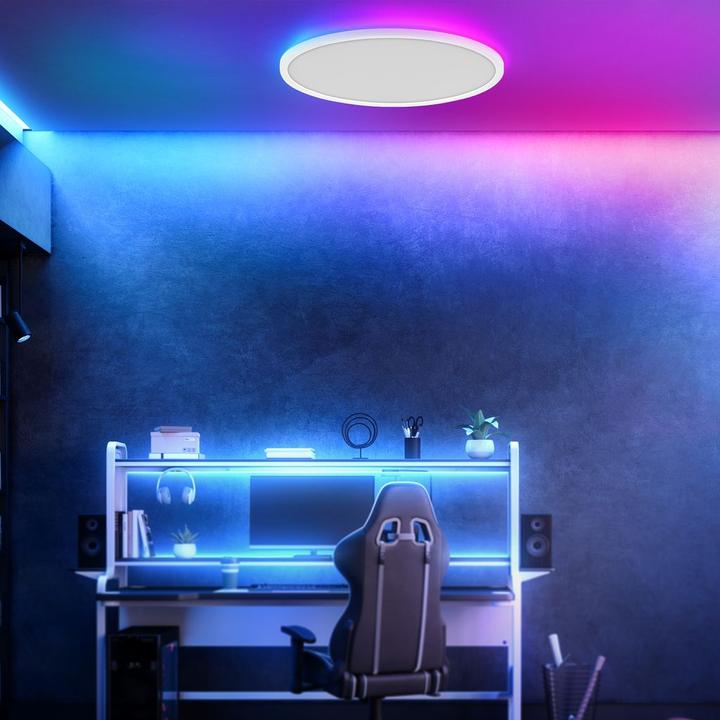 Produktbild B.K.Licht SLIM Ultraflaches CCT LED Panel mit RGB Backlighte (3000 lm)