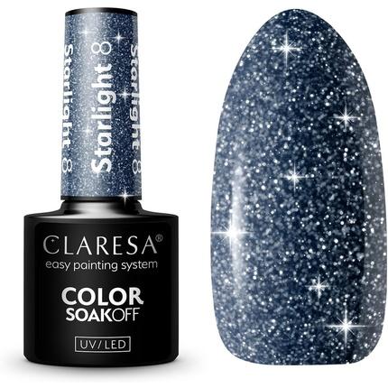 Actual product image Claresa Soak Off Uv/Led Starlight Gel Polish 8 5G (UV gel varnish)