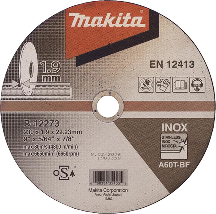 Image du produit Makita Jeu de meules de tronçonnage B-12273 Durc