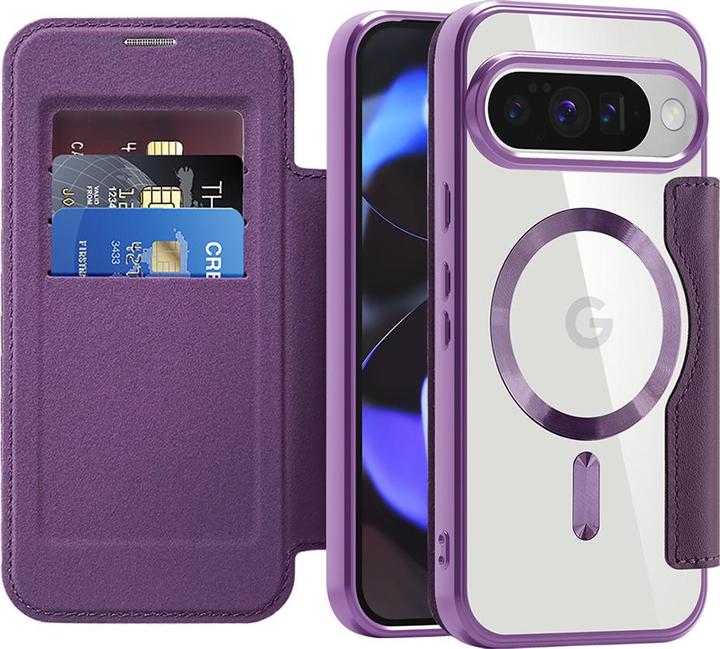 Actual product image Techsuit - SmartMag Book Case - Google Pixel 10 / 10 Pro - Purple (Google Pixel 10, Google Pixel 10 Pro)