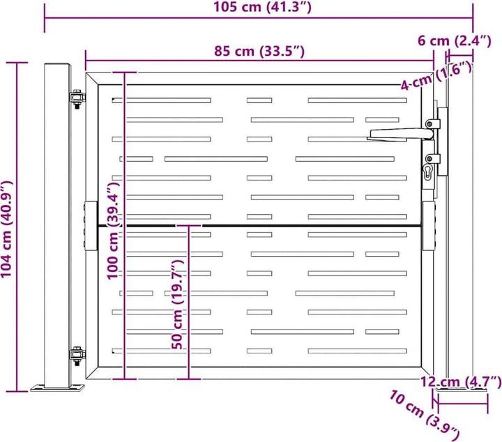 Produktbild vidaXL Gartentor