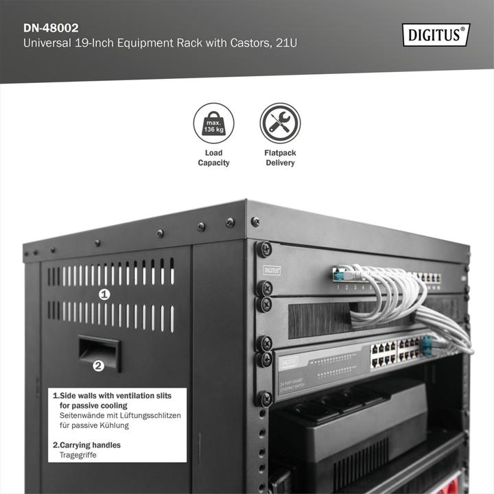 Actual product image Digitus DN-48002 (21 RU, 19 inch rack)