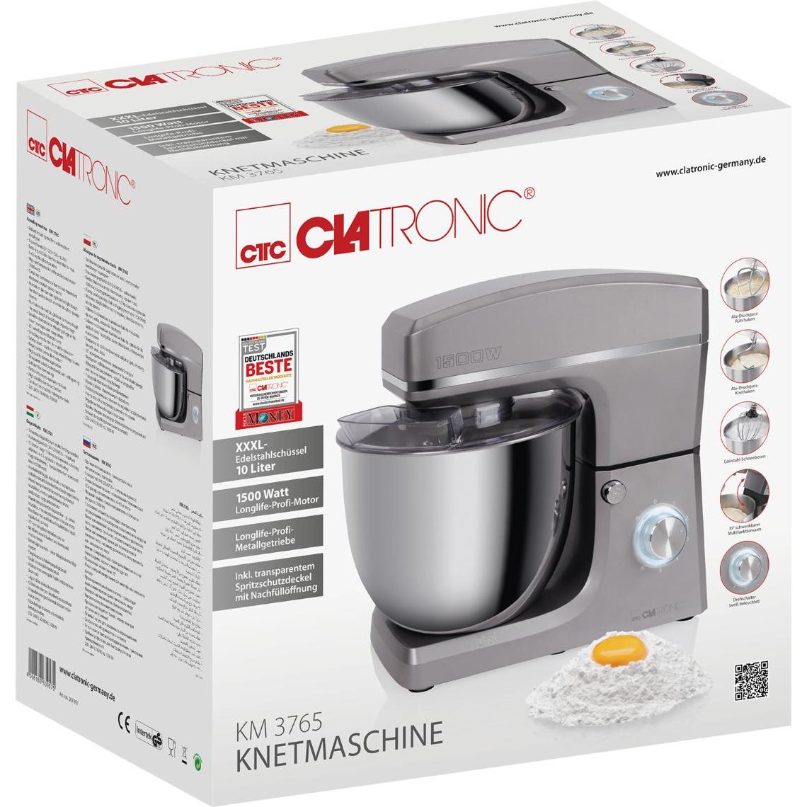 Thumbnail - Clatronic KM 3765, Küchenmaschine, Silber